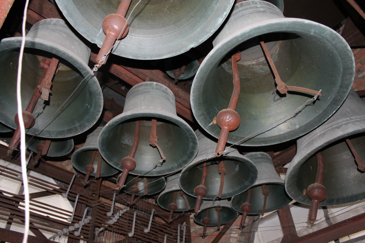 Bell carillon at Central United Methodist, which plays regular concerts 