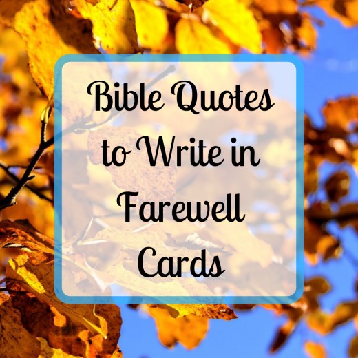 20 Bible Quotes For Your Farewell Card Holidappy - 