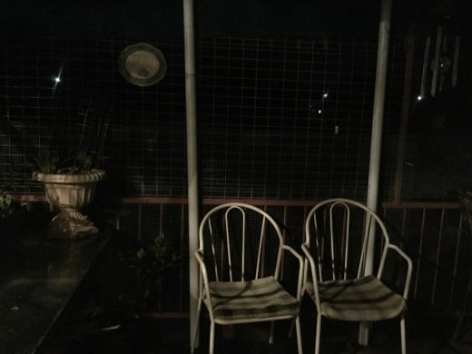 The Porch at night after some welcome rain