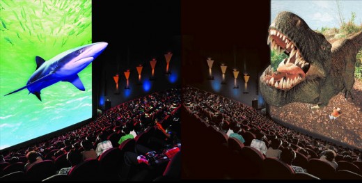 This projection shows what IMAX technology is capable of in today's movie theatres