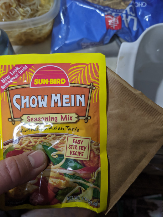 Chow Mein seasoning and seasoning from rice a roni