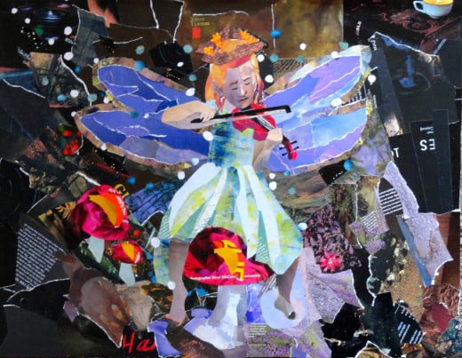 Fairy Fiddler Collage
