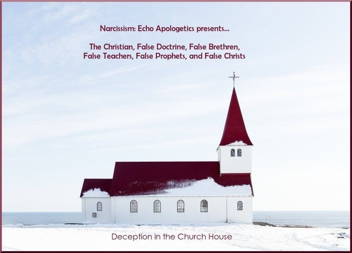 Narcissism: Echo Apologetics 2019 presents...The Christian and False Doctrine, False Brethren, False Teachers, False Prophets and False Christs