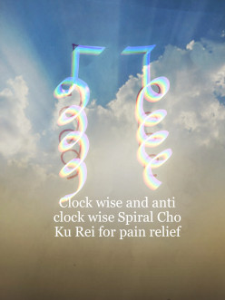 Reiki symbol Spiral Cho Ku Rei is used for physical pain relief