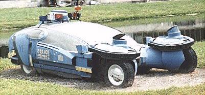A prop flying police car used in Blade Runner. 