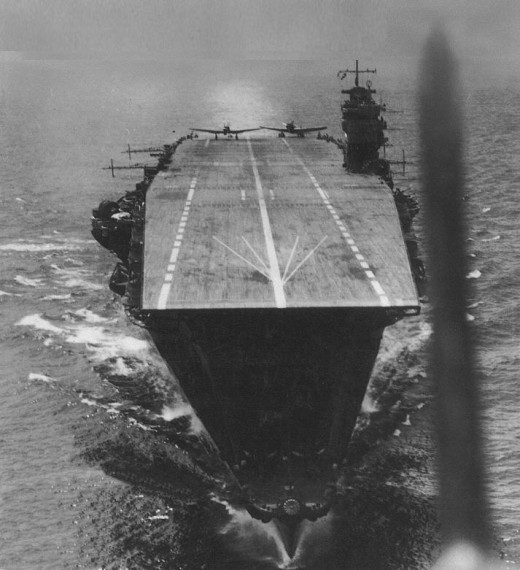 The Japanese Carrier Akagi, April 1942.