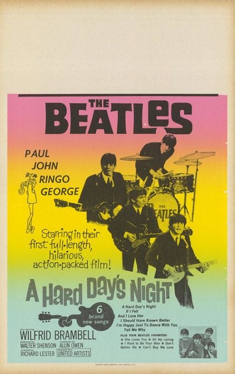 A Hard Day's Night Poster 