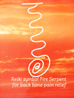 Reiki symbol Fire Serpent is used to energize the seven Chakras and is used after Attunement for balancing the energies
