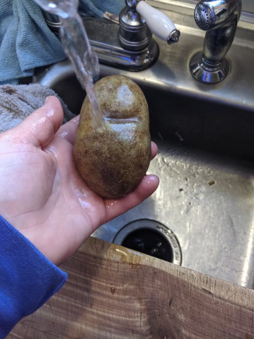 Wash potato.