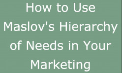 Maslov's Hierarchy of Needs For Marketing