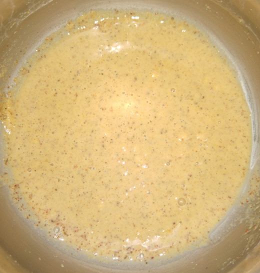 Add little water to make thick batter.