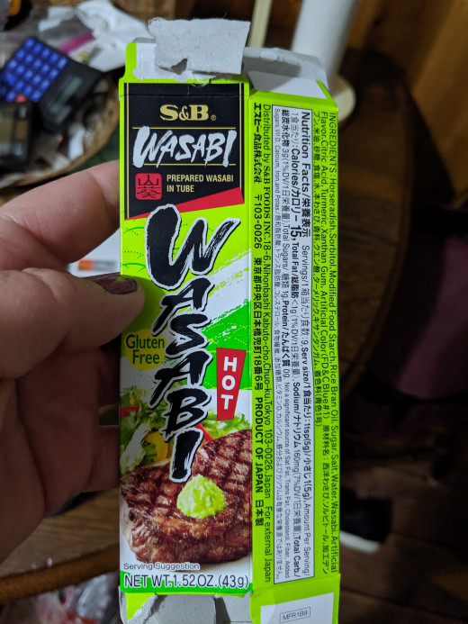 The Wasabi paste we had today