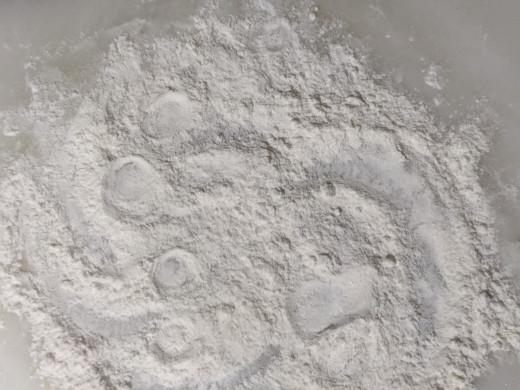 Flour on bottom