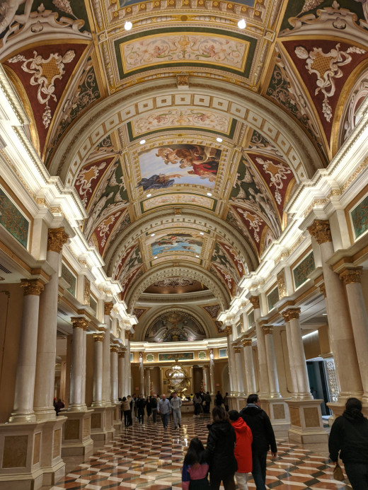 Main floor of the Venetian Resort located on the  Las Vegas Strip