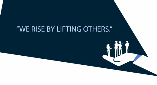 Rise by lifting others
