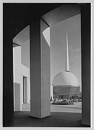The Trylon and Perisphere.  The symbols of the New York 1939 World's Fair.