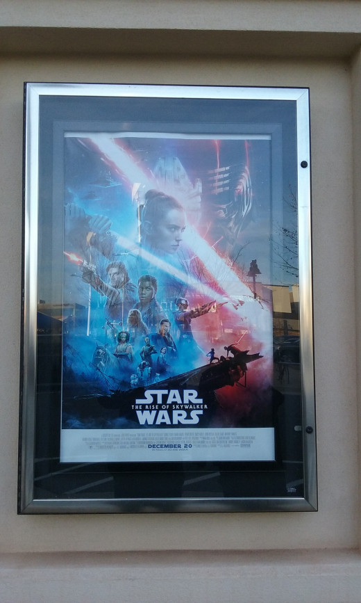 "The Rise of Skywalker" poster at the Bow Tie Cinema in Reston, Virginia, December 21, 2019.
