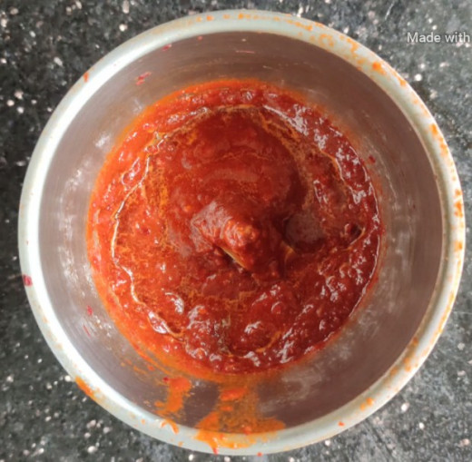 Thick paste used for marination