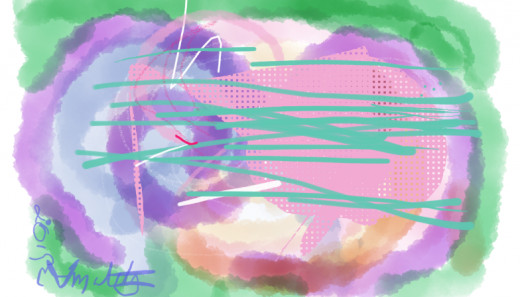 Abstract doodle done on my Kindle Fire.