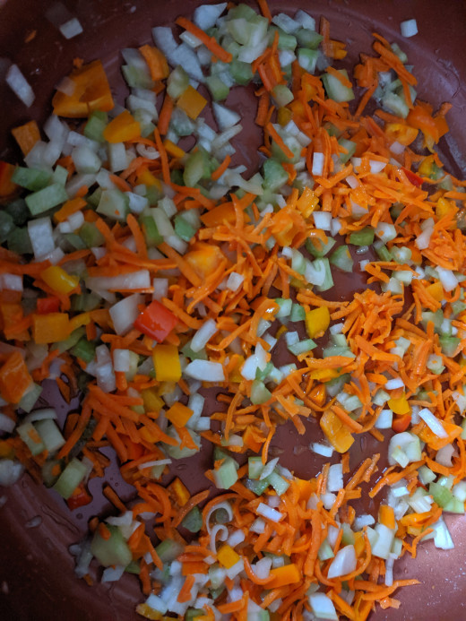 Added carrots to rest of vegies.