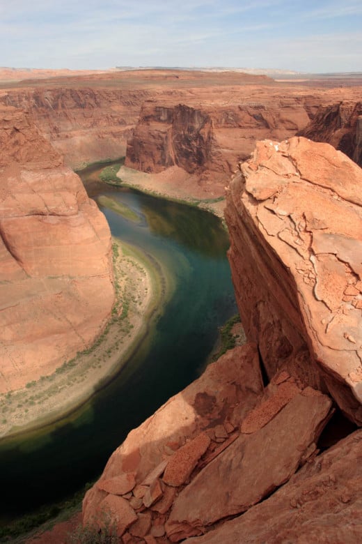 Colorado River, Glen Canyon used for some landed in Planet of the Ape scenes.
