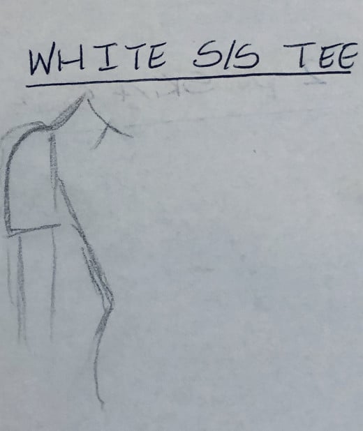 Illustration of short-sleeved shirt