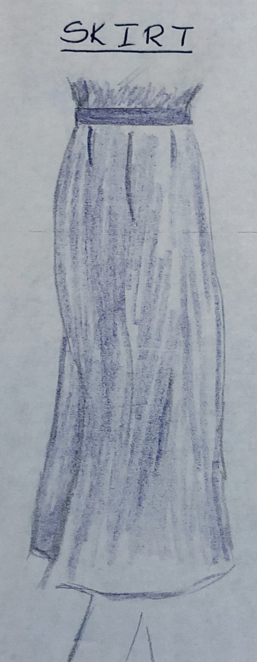 Illustration of a skirt