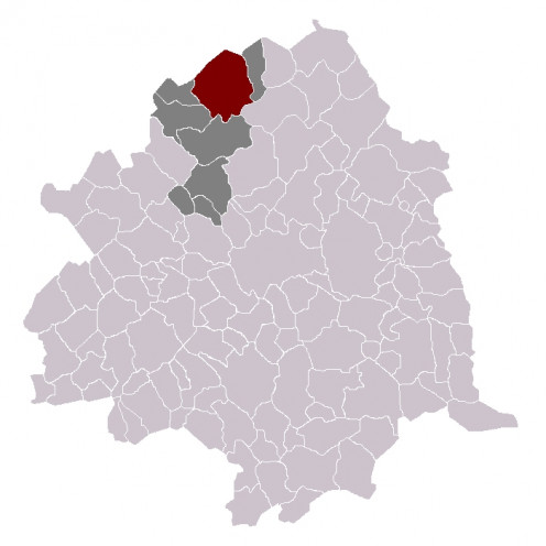 The town of Comines (France) within the administrative 'arrondissement' of Lille