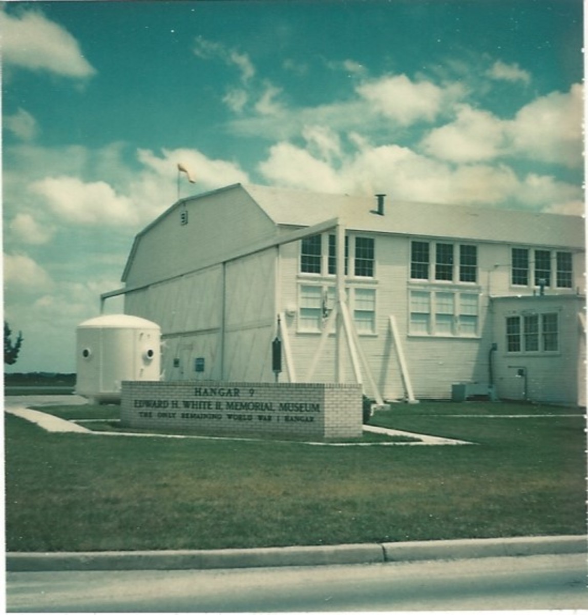 The Edward H. White II Memorial Museum, Brooks AFB, TX.  1977. Named in honor of Lt. Colonel Edward H. White II, who died in the Apollo 1 fire. 