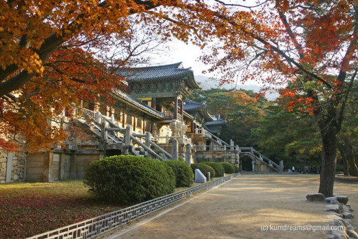 Bulguksa Temple in Autumn