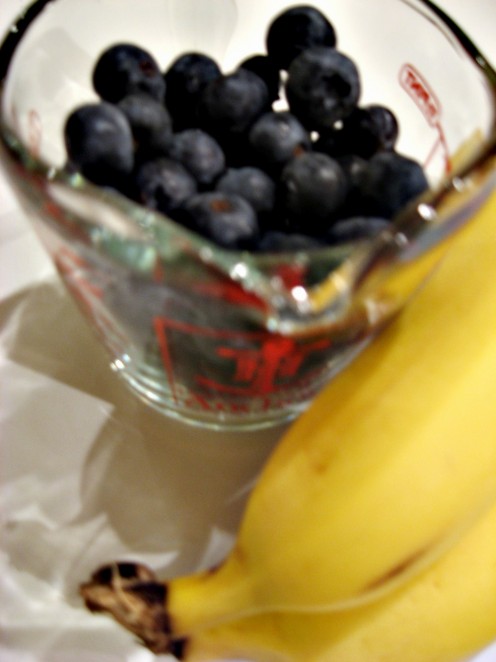 Blueberries and bananas combine in this creamy, fresh sorbet. / E. A. Wright 2009
