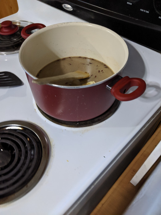 I used my large pan.
