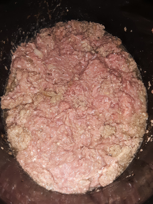 Browning ground turkey in slow cooker