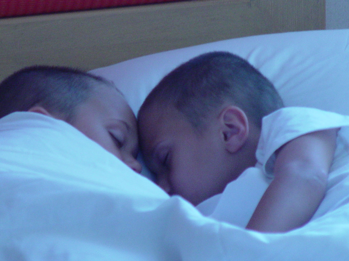 Never wake sleeping twins!