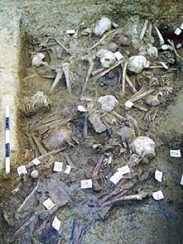 Remains of people who died from the Antonine plague.