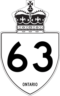 Rough approximation of the marker used on King's Highways in Ontario