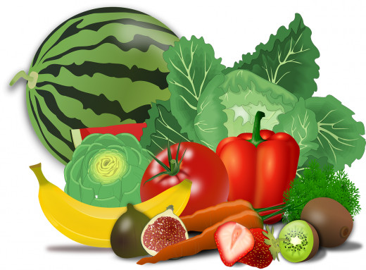 Health is nurtured by eating fruits and vegetables