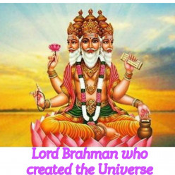 The Story of the creation of the world and the first human couple Manu and Shatrupa by Lord Brahman