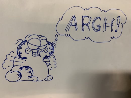 What I can draw - with all apologies to Jim Davis