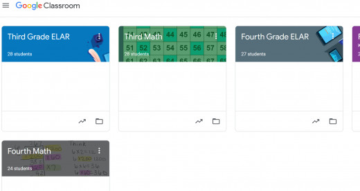 Students see all their teachers' classes in one space! Making it easy to navigate more than one classes assignments.