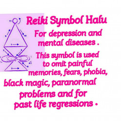 Reiki Symbol Halu is used to remove trauma conditions and painful memories
