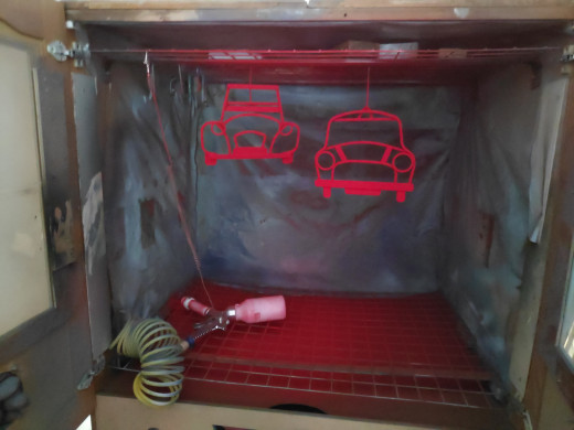Powder Coated in the Spray Booth