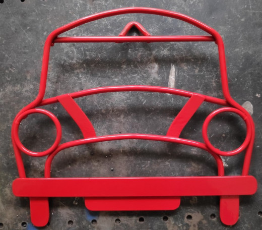 Red Mini Steel Wall Art