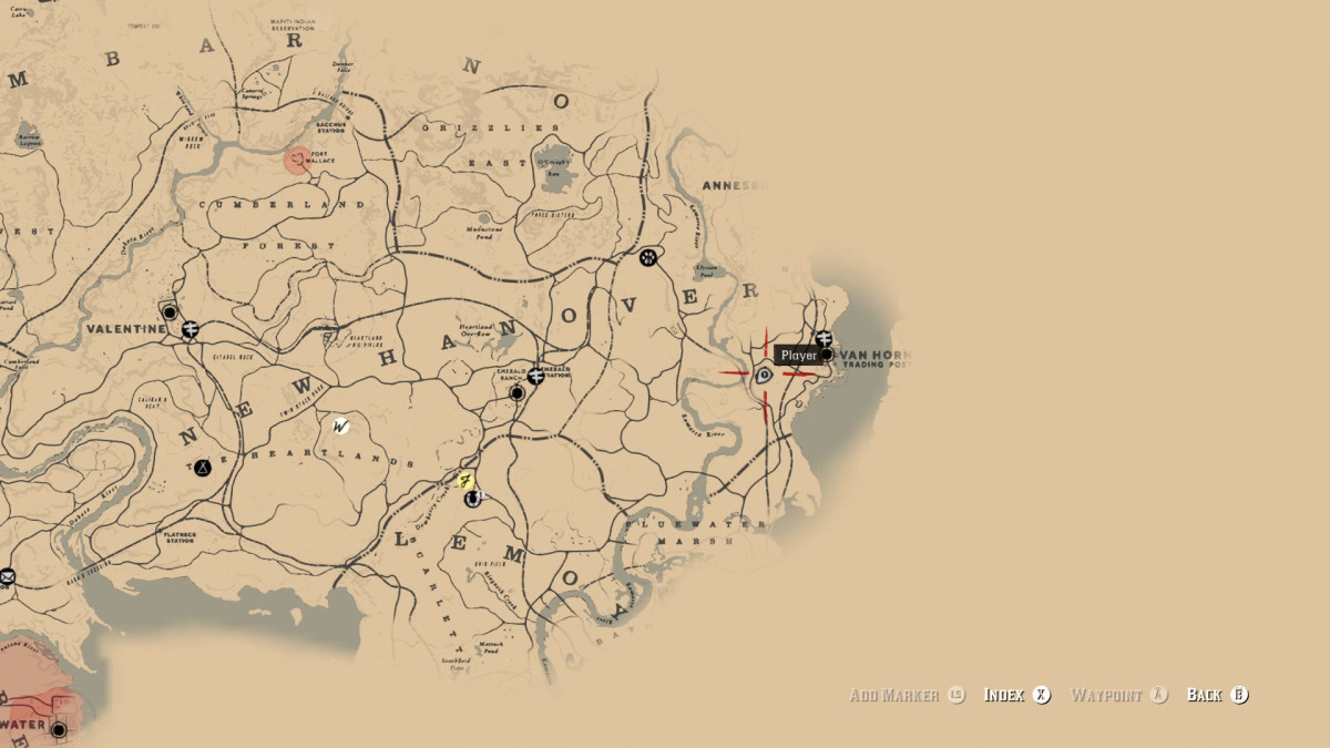 The location of the third Poisonous Trail Treasure Map. 