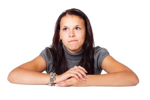 Questioning girl