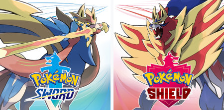 Pokemon Sword and Shield with their legendaries