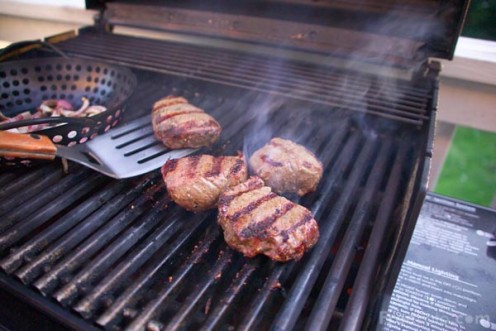 Grilling is healthier that frying for a diet for high cholesterol.