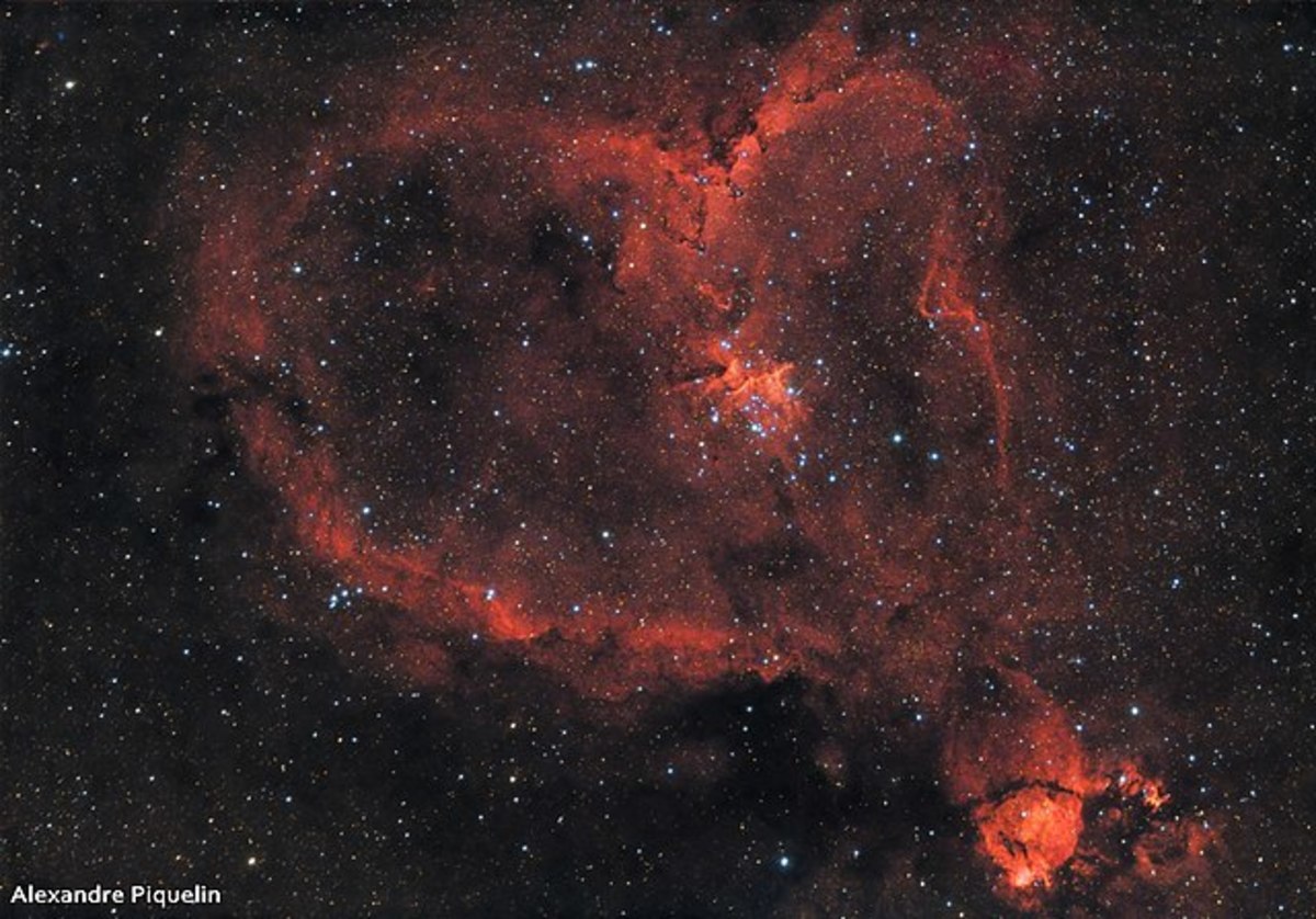 Cosmic Love-Heart Nebula (emission)