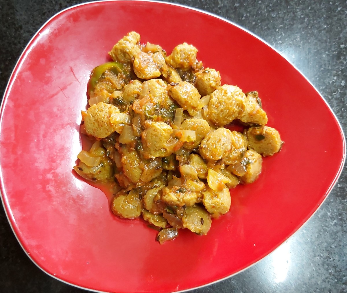 Mini Soya Chunks Curry Recipe Or Meal Maker Curry Recipe