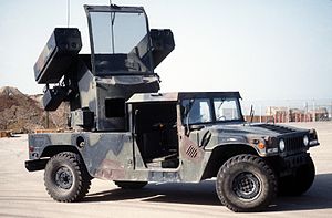 A Humvee with Stinger missiles mounted. They're called "Avengers" for a reason, they're a pilot's worst nightmare.